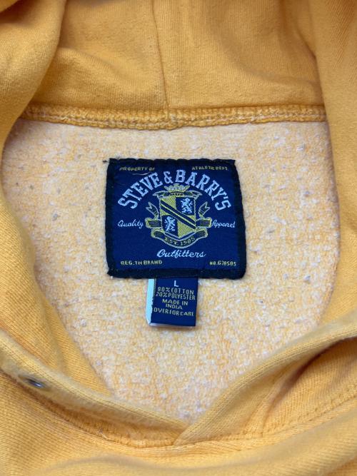 STEVE&BARRY'S（スティーブ&バリーズ）STEVE&BARRY'S (スティーブ&バリーズ) 90s刺繍プルオーバーパーカー　古着 イエロー サイズ:Lの古着・服飾アイテム