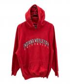 STEVE&BARRY'Sスティーブ&バリーズ）の古着「90s刺繍プルオーバーパーカー　古着」｜レッド