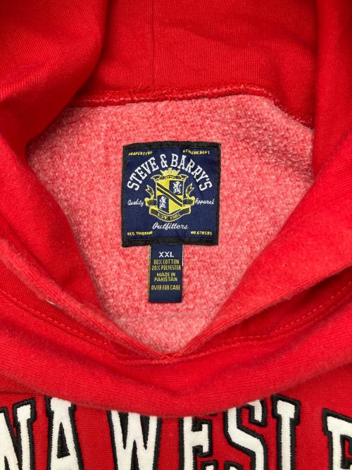STEVE&BARRY'S（スティーブ&バリーズ）STEVE&BARRY'S (スティーブ&バリーズ) 90s刺繍プルオーバーパーカー　古着 レッド サイズ:XXLの古着・服飾アイテム