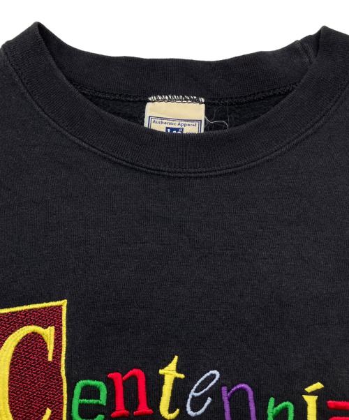 LEE（リー）LEE (リー) 90s刺繍クルーネックスウェット heavyweight 古着 ブラック サイズ:XLの古着・服飾アイテム