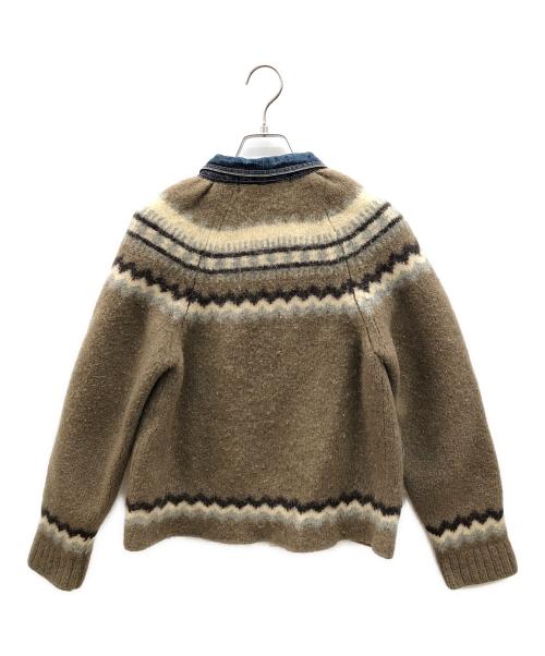 tricot COMME des GARCONS（トリココムデギャルソン）tricot COMME des GARCONS (トリココムデギャルソン) ジャケット インディゴ×ブラウン サイズ:Ｍの古着・服飾アイテム