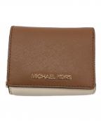 MICHAEL KORSマイケル・コース）の古着「3つ折り財布」｜ブラウン×ベージュ