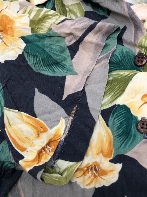 reyn spooner（レイン スプナー）reyn spooner (レイン スプナー) 80sアロハシャツ　古着 グレー サイズ:Sの古着・服飾アイテム