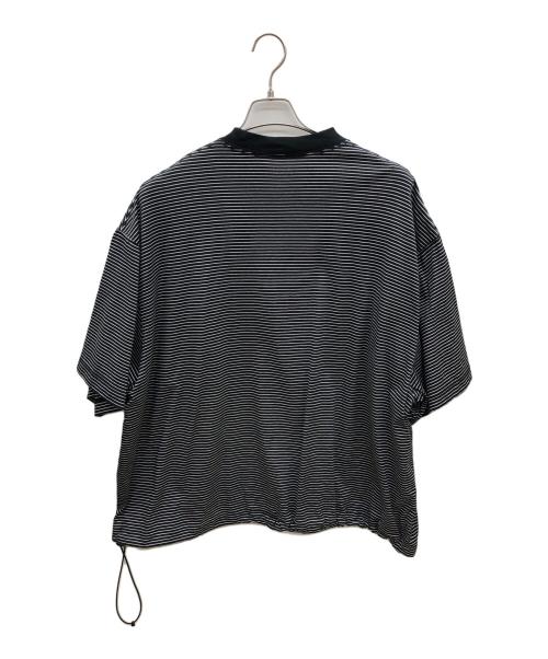 is-ness（イズネス）is-ness (イズネス) 半袖カットソー ホワイト×ブラック サイズ:Mの古着・服飾アイテム