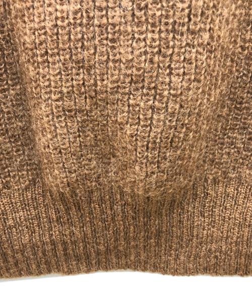 TARA JARMON（タラジャーモン）TARA JARMON (タラジャーモン) 厚手ニット ブラウン×パープル サイズ:バスト90　身長164　40サイズ(SIZE L)の古着・服飾アイテム