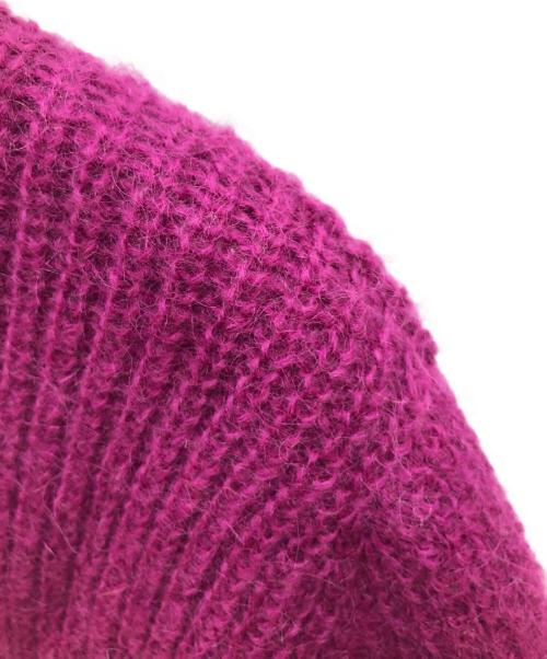 TARA JARMON（タラジャーモン）TARA JARMON (タラジャーモン) 厚手ニット ブラウン×パープル サイズ:バスト90　身長164　40サイズ(SIZE L)の古着・服飾アイテム