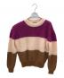 TARA JARMON（タラジャーモン）の古着「厚手ニット」｜ブラウン×パープル