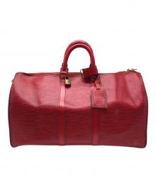 LOUIS VUITTON（ルイ ヴィトン）の古着「ボストンバッグ　エピ　キーポル45」｜レッド