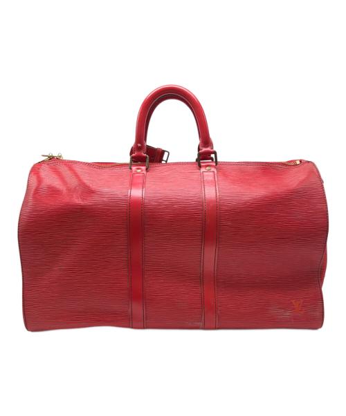 LOUIS VUITTON（ルイ ヴィトン）LOUIS VUITTON (ルイ ヴィトン) ボストンバッグ　エピ　キーポル45 レッドの古着・服飾アイテム