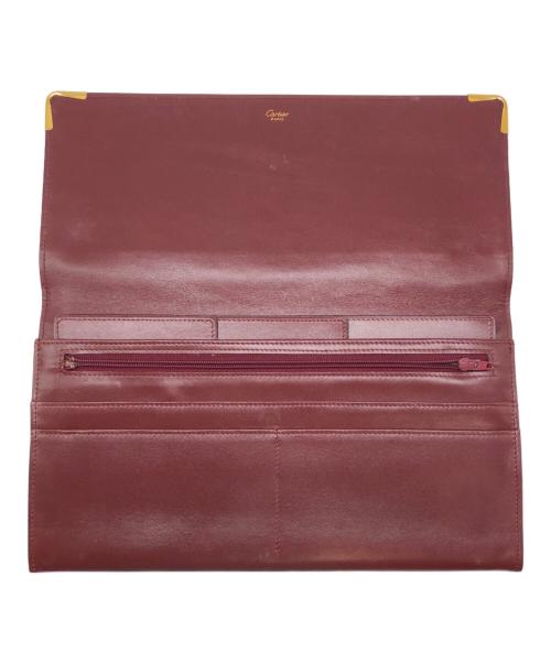 Cartier（カルティエ）Cartier (カルティエ) クラッチバッグ ボルドーの古着・服飾アイテム