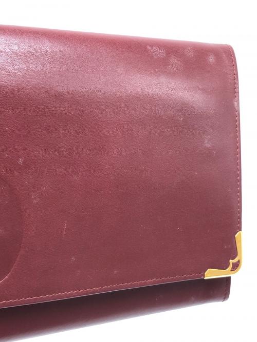 Cartier（カルティエ）Cartier (カルティエ) クラッチバッグ ボルドーの古着・服飾アイテム