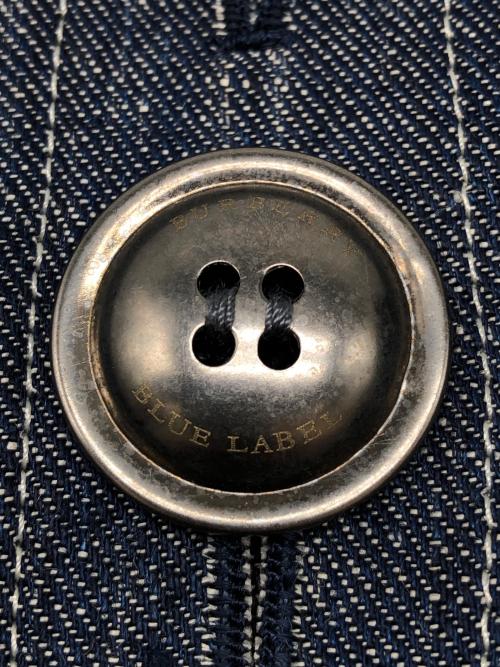 BURBERRY BLUE LABEL（バーバリーロンドンブルーレーベル）BURBERRY BLUE LABEL (バーバリーロンドンブルーレーベル) ノースリーブワンピース インディゴ サイズ:38の古着・服飾アイテム