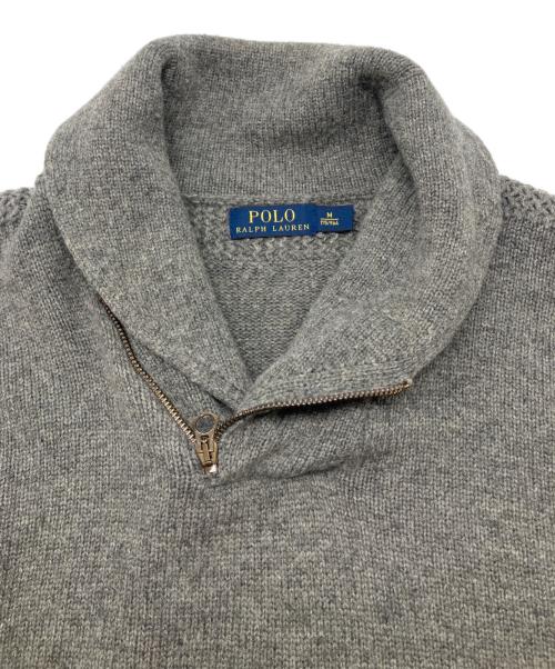 POLO RALPH LAUREN（ポロ・ラルフローレン）POLO RALPH LAUREN (ポロ・ラルフローレン) 厚手ニット グレー サイズ:Ｍの古着・服飾アイテム
