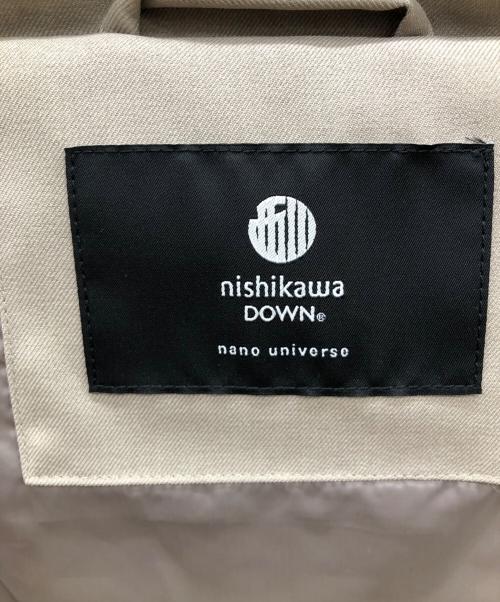 nano・universe（ナノ・ユニバース）nano・universe (ナノ・ユニバース) NISHIKAWA (ニシカワ) ダウンジャケット ベージュ サイズ:Ｍの古着・服飾アイテム