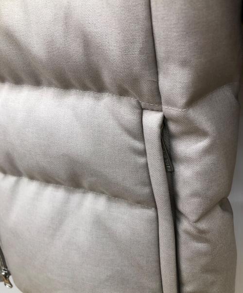 nano・universe（ナノ・ユニバース）nano・universe (ナノ・ユニバース) NISHIKAWA (ニシカワ) ダウンジャケット ベージュ サイズ:Ｍの古着・服飾アイテム