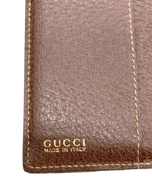 GUCCI（グッチ）GUCCI (グッチ) 3つ折り財布 ブラウンの古着・服飾アイテム