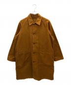 BRU NA BOINNEブルーナボイン）の古着「アルチザンスウェードコート」｜ブラウン