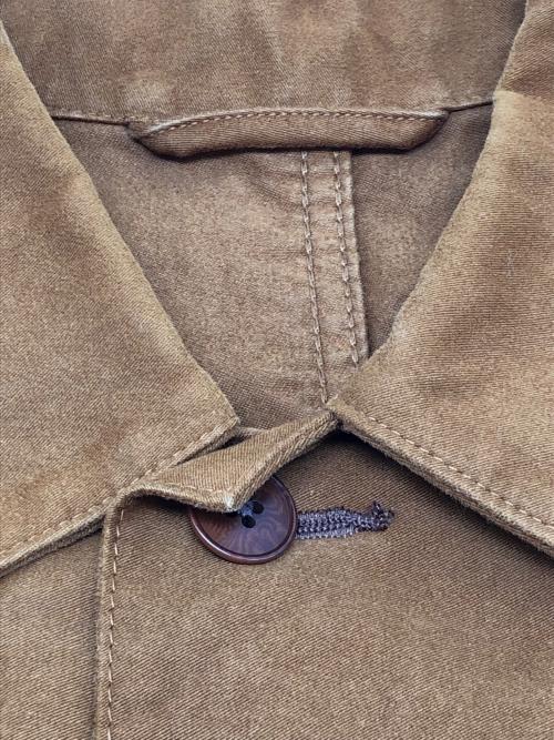 BRU NA BOINNE（ブルーナボイン）BRU NA BOINNE (ブルーナボイン) アルチザンスウェードコート ブラウン サイズ:1の古着・服飾アイテム