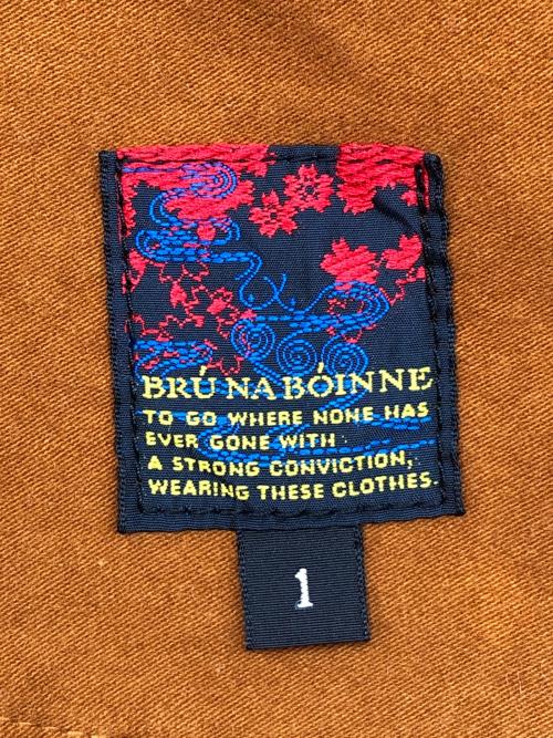 BRU NA BOINNE（ブルーナボイン）BRU NA BOINNE (ブルーナボイン) アルチザンスウェードコート ブラウン サイズ:1の古着・服飾アイテム