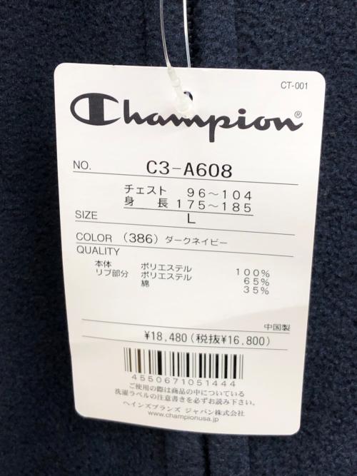 Champion（チャンピオン）Champion (チャンピオン) フーデットジップジャケット ネイビー サイズ:L 未使用品の古着・服飾アイテム