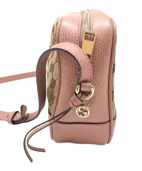 GUCCI（グッチ）GUCCI (グッチ) GGキャンバス ベージュ×ピンクの古着・服飾アイテム