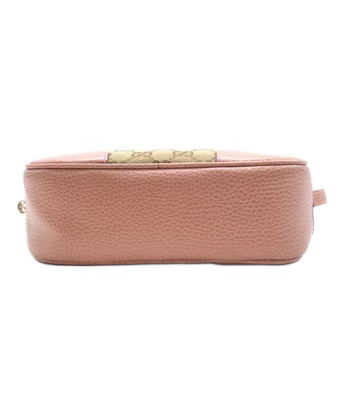 GUCCI（グッチ）GUCCI (グッチ) GGキャンバス ベージュ×ピンクの古着・服飾アイテム