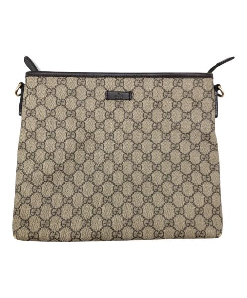 GUCCI（グッチ）GUCCI (グッチ) GGスプリーム ベージュ×ブラウンの古着・服飾アイテム
