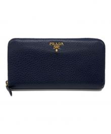 PRADA（プラダ）の古着「長財布」｜ネイビー