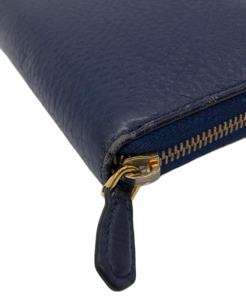 PRADA（プラダ）PRADA (プラダ) 長財布 ネイビーの古着・服飾アイテム