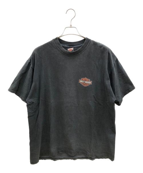 HARLEY-DAVIDSON（ハーレーダビッドソン）HARLEY-DAVIDSON (ハーレーダビッドソン) 00sロゴプリントTシャツ ブラック サイズ:2XLの古着・服飾アイテム