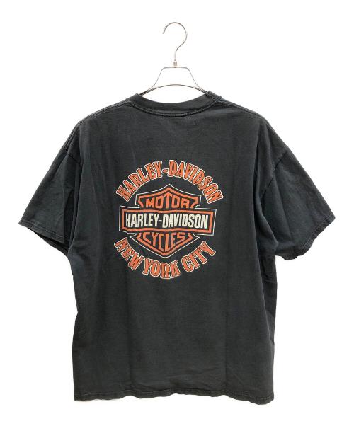 HARLEY-DAVIDSON（ハーレーダビッドソン）HARLEY-DAVIDSON (ハーレーダビッドソン) 00sロゴプリントTシャツ ブラック サイズ:2XLの古着・服飾アイテム