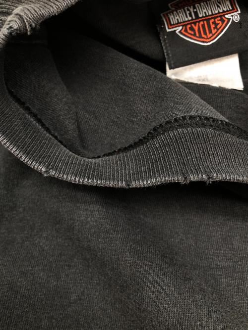 HARLEY-DAVIDSON（ハーレーダビッドソン）HARLEY-DAVIDSON (ハーレーダビッドソン) 00sロゴプリントTシャツ ブラック サイズ:2XLの古着・服飾アイテム