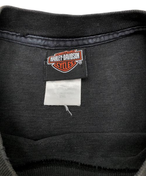 HARLEY-DAVIDSON（ハーレーダビッドソン）HARLEY-DAVIDSON (ハーレーダビッドソン) 00sロゴプリントTシャツ ブラック サイズ:2XLの古着・服飾アイテム