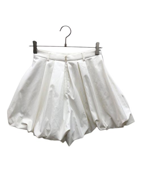 Snidel（スナイデル）Snidel (スナイデル) バルーンミニスカート ホワイト サイズ:1の古着・服飾アイテム