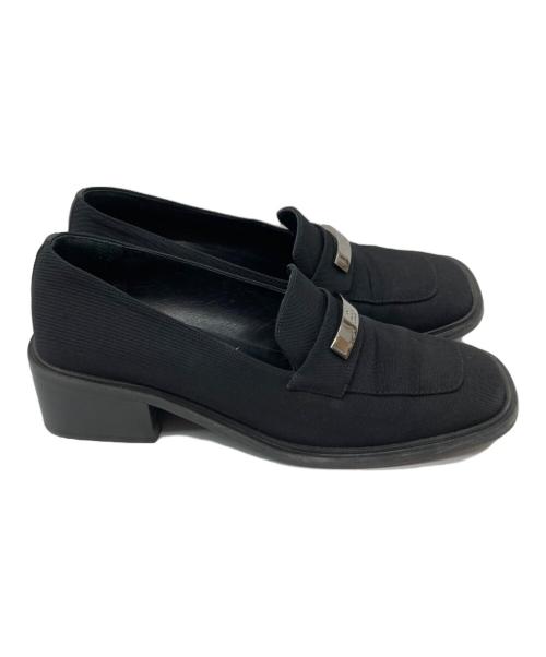 GUCCI（グッチ）GUCCI (グッチ) ローファー　スクエアトゥ ブラック サイズ:23.5の古着・服飾アイテム