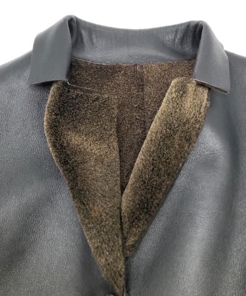 BALLY（バリー）BALLY (バリー) リバーシブルラムレザー3Bジャケット ブラック サイズ:40の古着・服飾アイテム