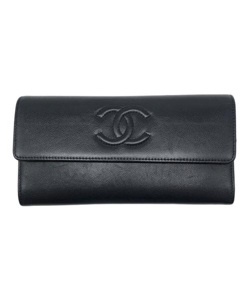 CHANEL（シャネル）CHANEL (シャネル) 長財布 ココマーク ブラックの古着・服飾アイテム
