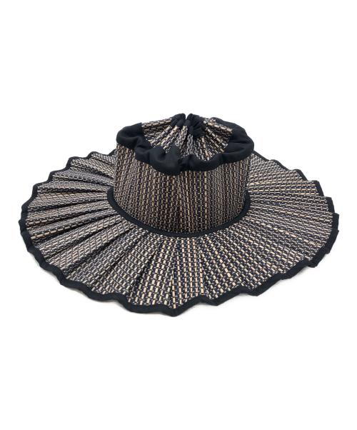 Lorna Murray（ローナマーレイ）Lorna Murray (ローナマーレイ) カプリハット ブラック×ベージュ サイズ:Lの古着・服飾アイテム