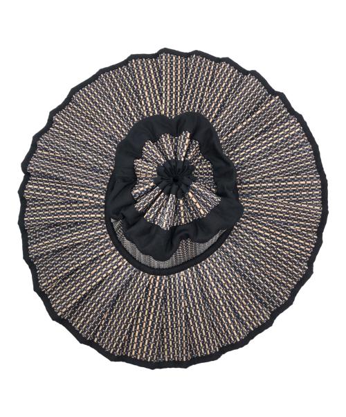 Lorna Murray（ローナマーレイ）Lorna Murray (ローナマーレイ) カプリハット ブラック×ベージュ サイズ:Lの古着・服飾アイテム