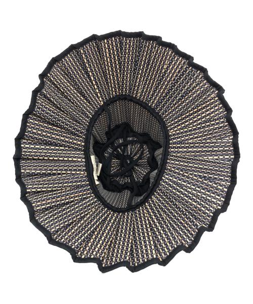 Lorna Murray（ローナマーレイ）Lorna Murray (ローナマーレイ) カプリハット ブラック×ベージュ サイズ:Lの古着・服飾アイテム