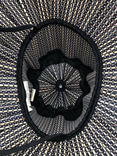 Lorna Murray（ローナマーレイ）Lorna Murray (ローナマーレイ) カプリハット ブラック×ベージュ サイズ:Lの古着・服飾アイテム