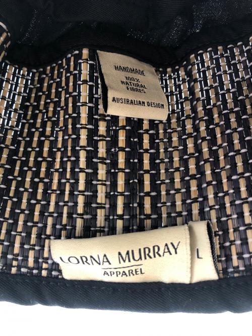 Lorna Murray（ローナマーレイ）Lorna Murray (ローナマーレイ) カプリハット ブラック×ベージュ サイズ:Lの古着・服飾アイテム