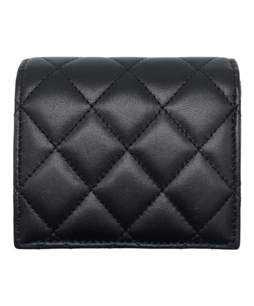 CHANEL（シャネル）CHANEL (シャネル) 2つ折り財布　CCスターロゴ ブラックの古着・服飾アイテム