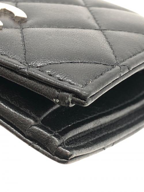 CHANEL（シャネル）CHANEL (シャネル) 2つ折り財布　CCスターロゴ ブラックの古着・服飾アイテム