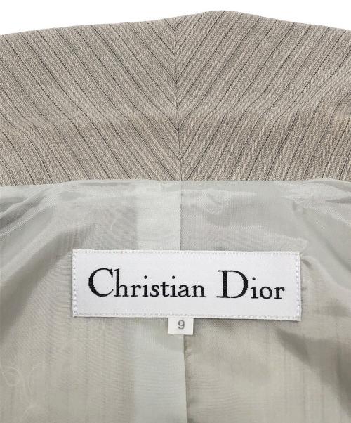 Christian Dior（クリスチャン ディオール）Christian Dior (クリスチャン ディオール) ステンカラージャケット ライトグレー サイズ:9の古着・服飾アイテム