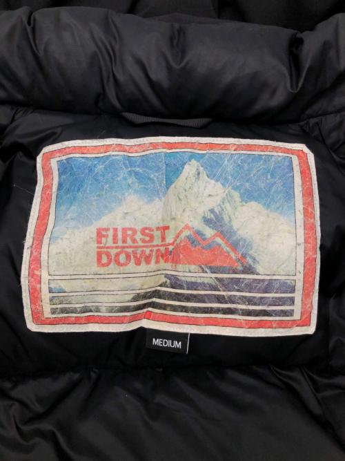 FIRST DOWN（ファーストダウン）FIRST DOWN (ファーストダウン) ダウンジャケット ブラック サイズ:Mの古着・服飾アイテム