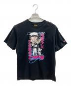 LowBlowKnuckleロウブロウナックル）の古着「キャラクターTシャツ　ベティ・ブープ」｜ブラック