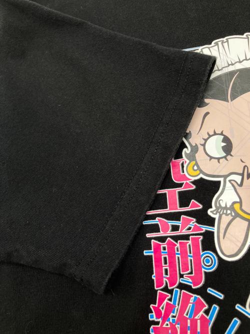 LowBlowKnuckle（ロウブロウナックル）LowBlowKnuckle (ロウブロウナックル) キャラクターTシャツ　ベティ・ブープ ブラック サイズ:Lの古着・服飾アイテム
