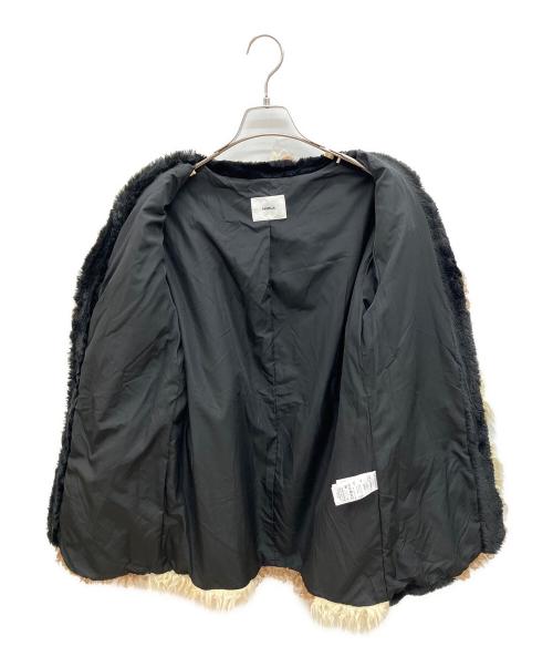 MURUA（ムルーア）MURUA (ムルーア) ミックスフェイクファーコート アイボリー×ブラウン×カーキ サイズ:1（S）の古着・服飾アイテム