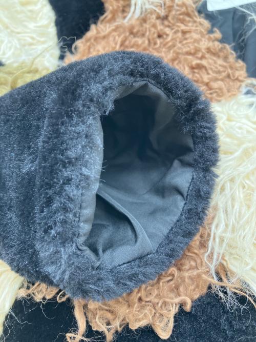 MURUA（ムルーア）MURUA (ムルーア) ミックスフェイクファーコート アイボリー×ブラウン×カーキ サイズ:1（S）の古着・服飾アイテム